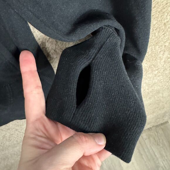 Sweaty Betty Escape Luxe Fleece Hoodie Women's US 14 Black Loose Thumbholes NWOT - Picture 11 of 13
